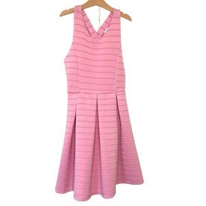 Ava & Yelly Pink Bow Back Skater Dress Girl's Size 12 NWT
